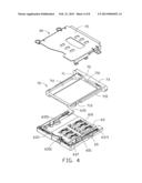 CHIP CARD HOLDING MECHANISM AND PORTABLE ELECTRONIC DEVICE USING SAME diagram and image