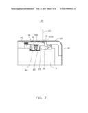 CHIP CARD HOLDING MECHANISM AND PORTABLE ELECTRONIC DEVICE USING SAME diagram and image