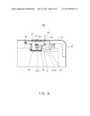 CHIP CARD HOLDING MECHANISM AND PORTABLE ELECTRONIC DEVICE USING SAME diagram and image