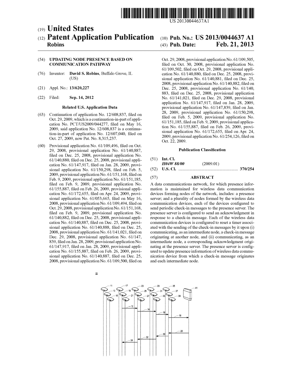 UPDATING NODE PRESENCE BASED ON COMMUNICATION PATHWAY - diagram, schematic, and image 01