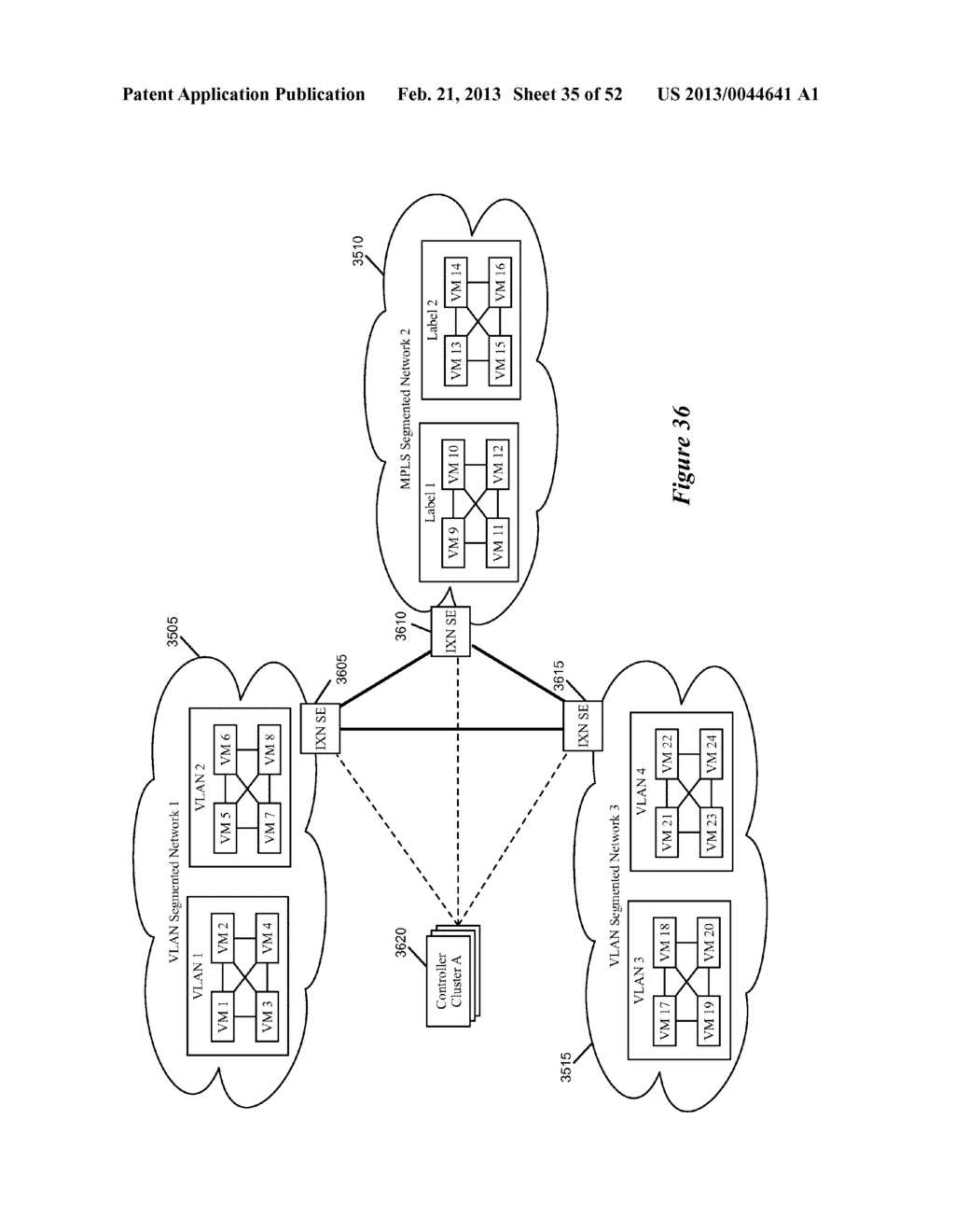 FEDERATING INTERCONNECTION SWITCHING ELEMENT NETWORK TO TWO OR MORE LEVELS - diagram, schematic, and image 36