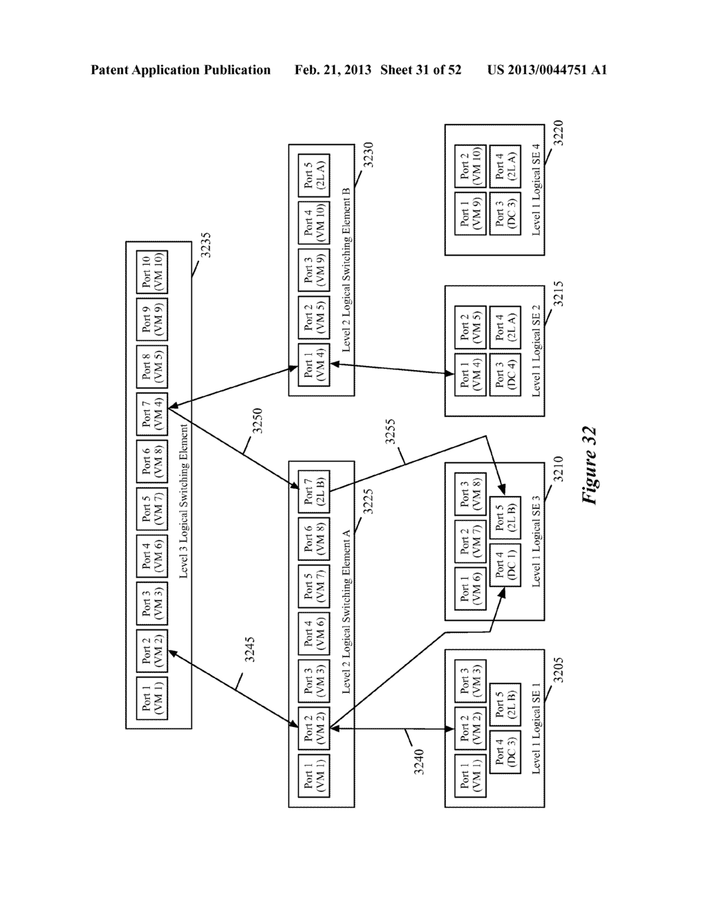 PACKET PROCESSING IN MANAGED INTERCONNECTION SWITCHING ELEMENTS - diagram, schematic, and image 32