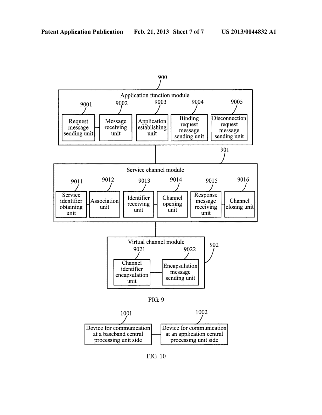 METHOD, DEVICE AND SYSTEM FOR COMMUNICATION BETWEEN DOUBLE CENTRAL     PROCESSING UNITS - diagram, schematic, and image 08