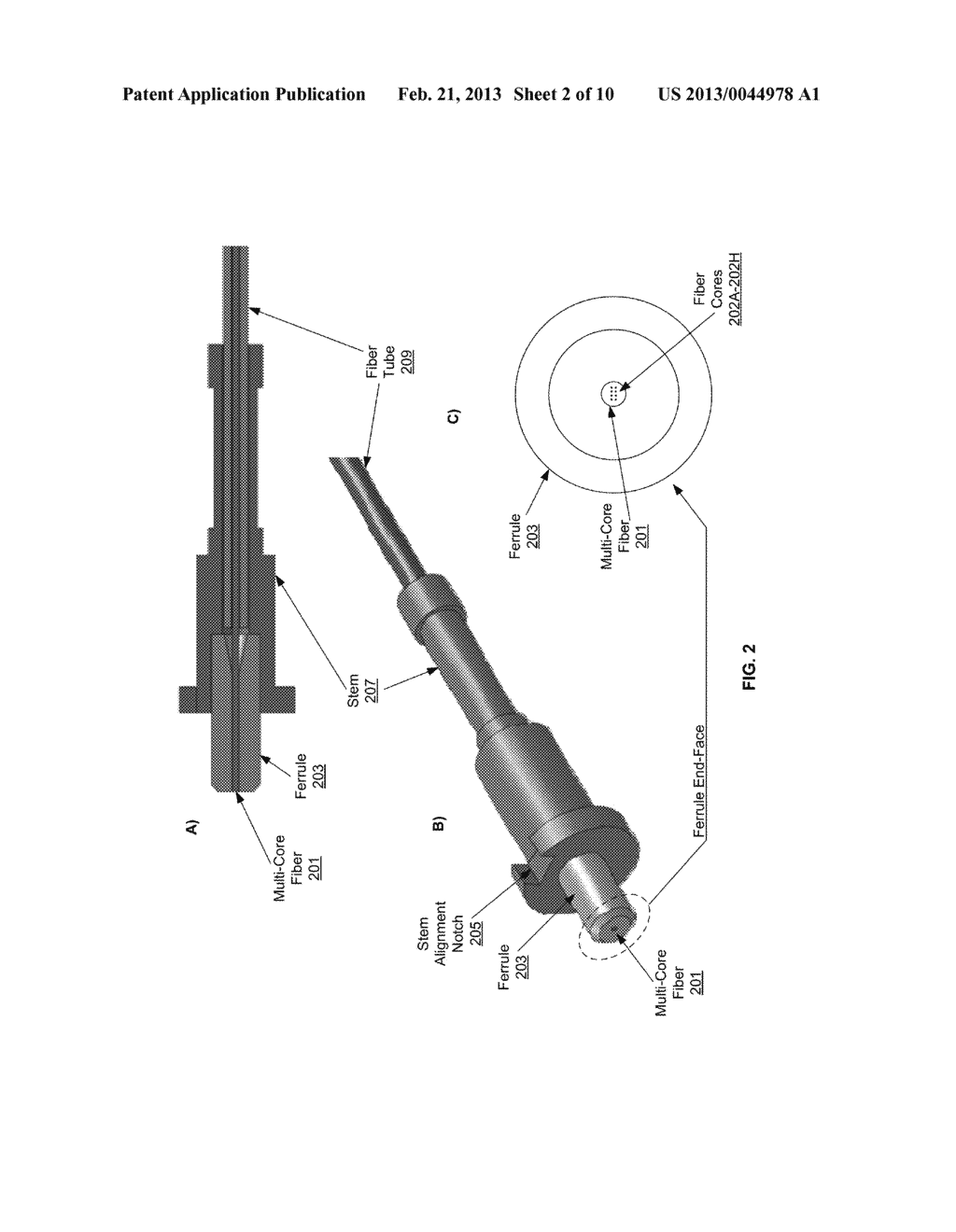 Method And System For A Multi-Core Fiber Connector - diagram, schematic, and image 03