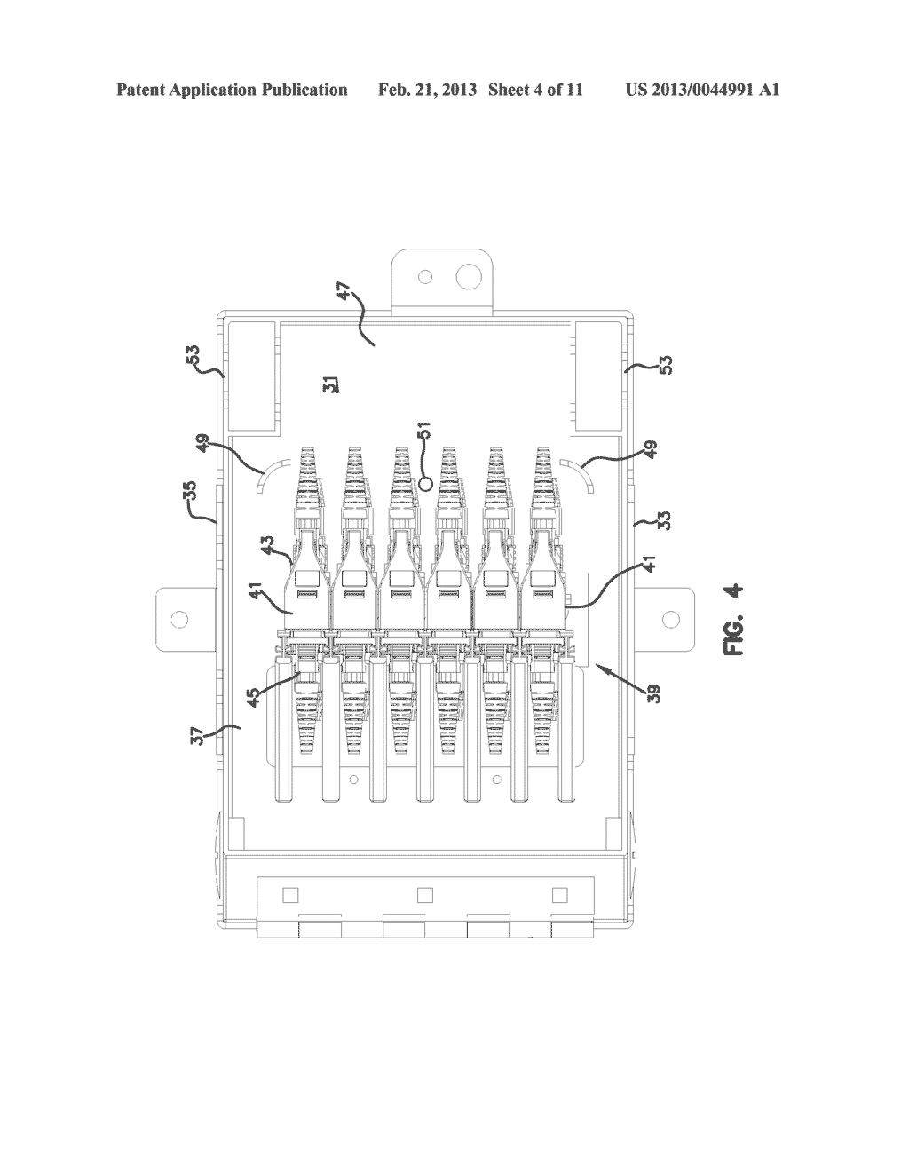 FIBER OPTIC ENCLOSURE WITH TEAR-AWAY SPOOL - diagram, schematic, and image 05