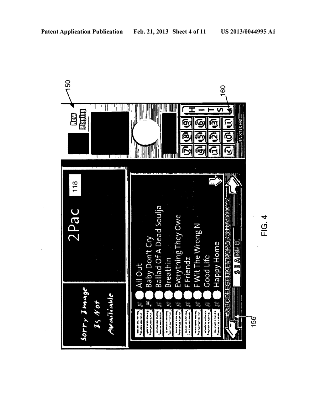 VIDEO JUKEBOX APPARATUS AND A METHOD OF PLAYING MUSIC AND MUSIC VIDEOS     USING A VIDEO JUKEBOX APPARATUS - diagram, schematic, and image 05