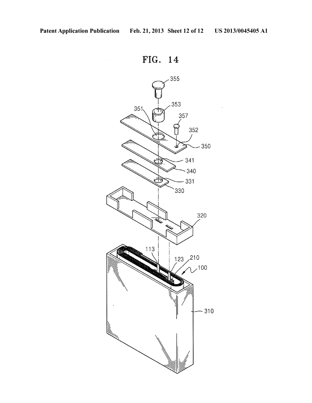 SECONDARY BATTERY - diagram, schematic, and image 13