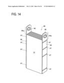 BATTERY, BATTERY ELEMENT, BATTERY CASE, BATTERY PRODUCTION METHOD, AND     VEHICLE HAVING BATTERY MOUNTED THEREON diagram and image