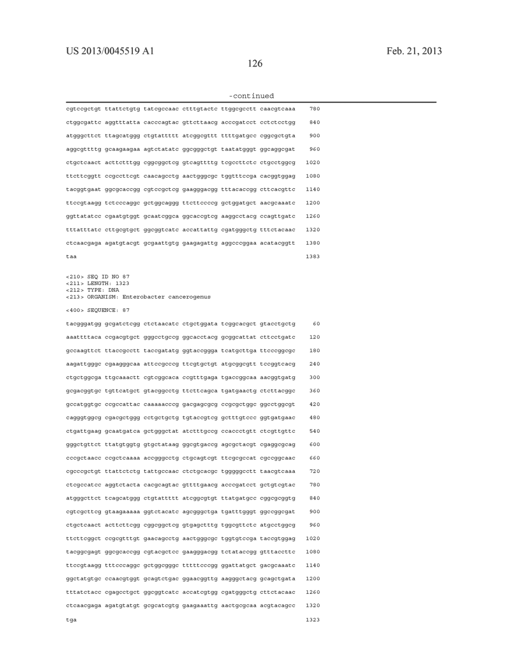 RECOMBINANT BACTERIA HAVING IMPROVED SUCROSE UTILIZATION - diagram, schematic, and image 127