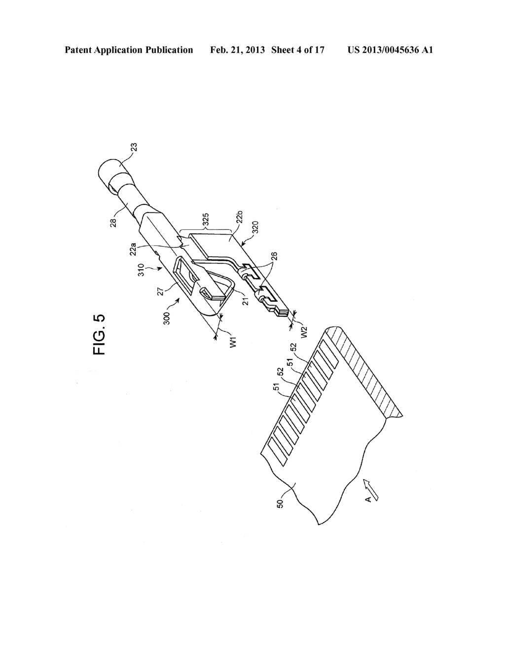 TERMINAL CONNECTED TO PRINTED CIRCUIT BOARD AND CONNECTOR INCLUDING THE     SAME - diagram, schematic, and image 05