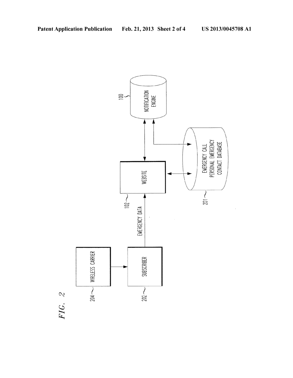 Automatic Emergency Call Notification to Pre-Designated Personal Emergency     Contacts - diagram, schematic, and image 03