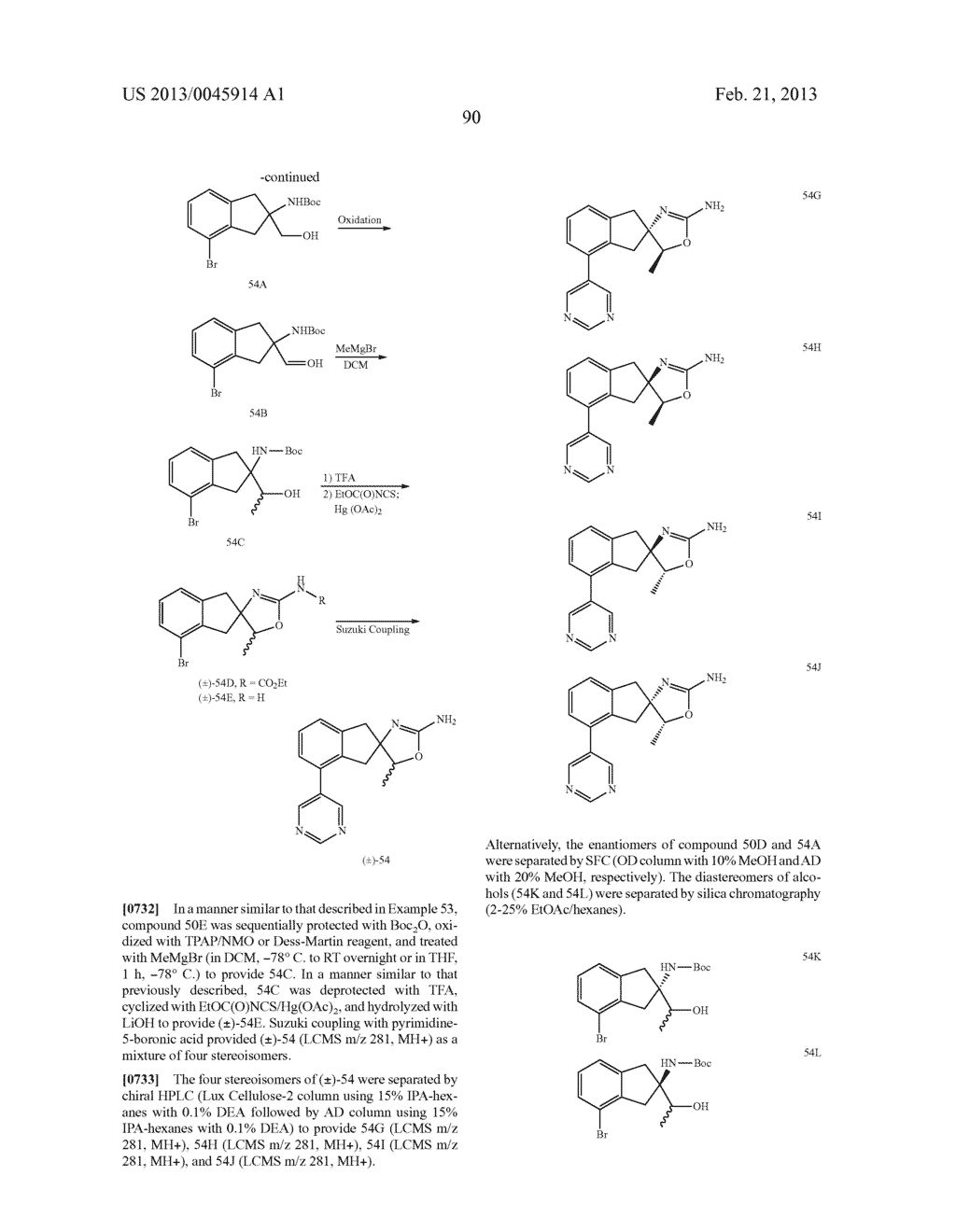 BIARYL SPIROAMINOOXAZOLINE ANALOGUES AS ALPHA2C ADRENERGIC RECEPTOR     MODULATORS - diagram, schematic, and image 91