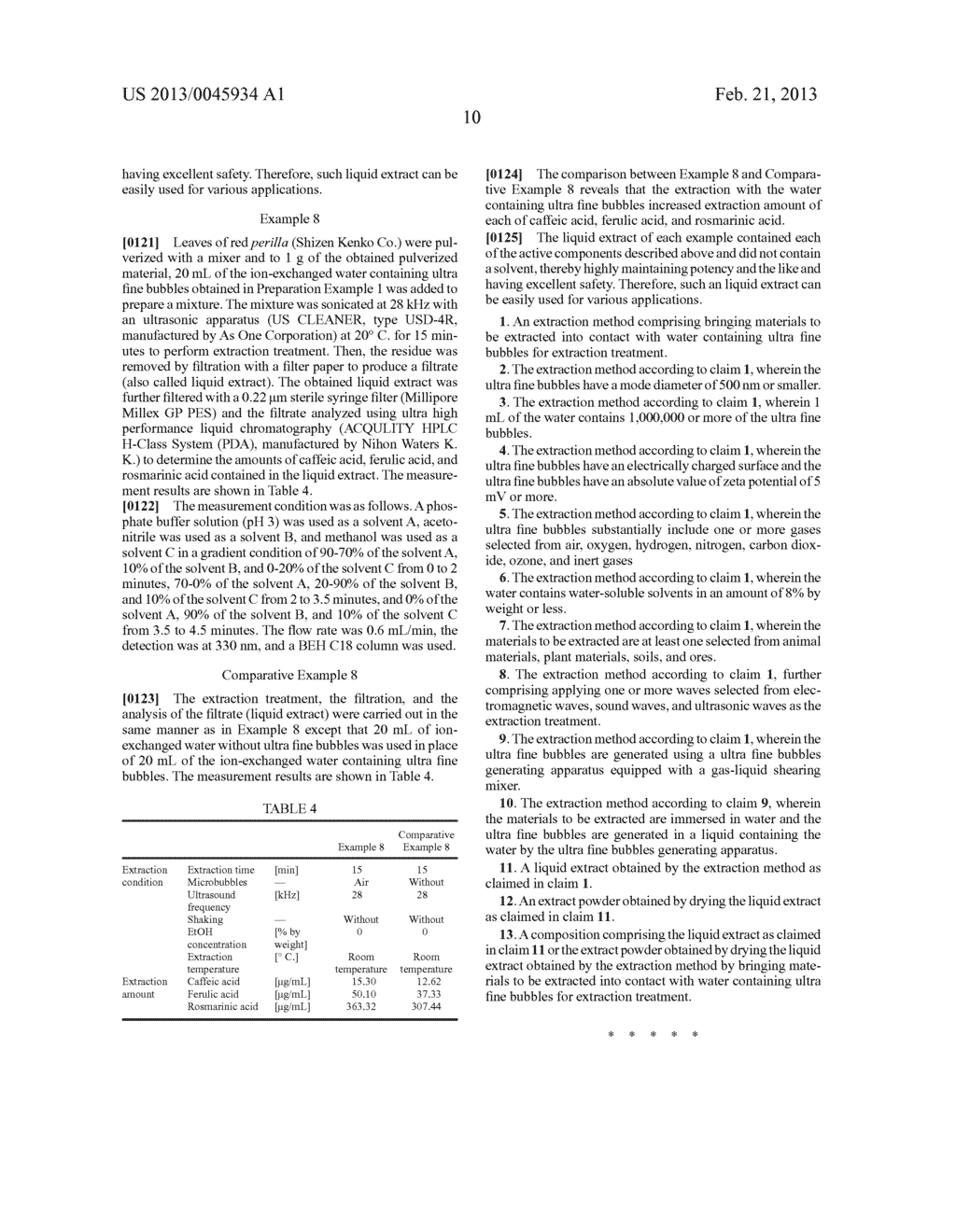 EXTRACTION METHOD USING ULTRA FINE BUBBLES AND LIQUID EXTRACTS OBTAINED     THEREOF - diagram, schematic, and image 11