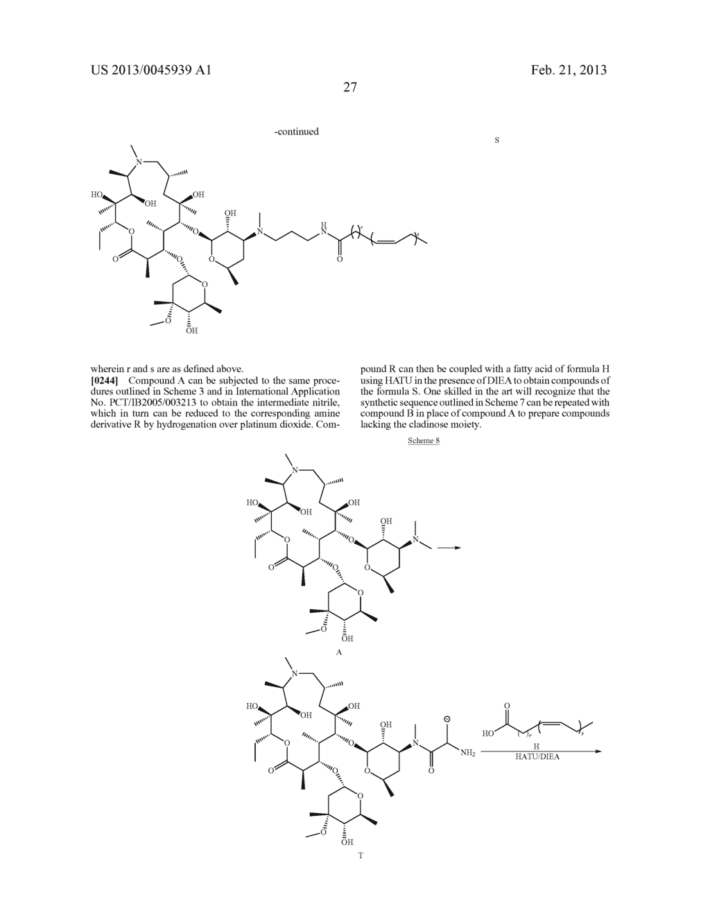 FATTY ACID MACROLIDE DERIVATIVES AND THEIR USES - diagram, schematic, and image 28