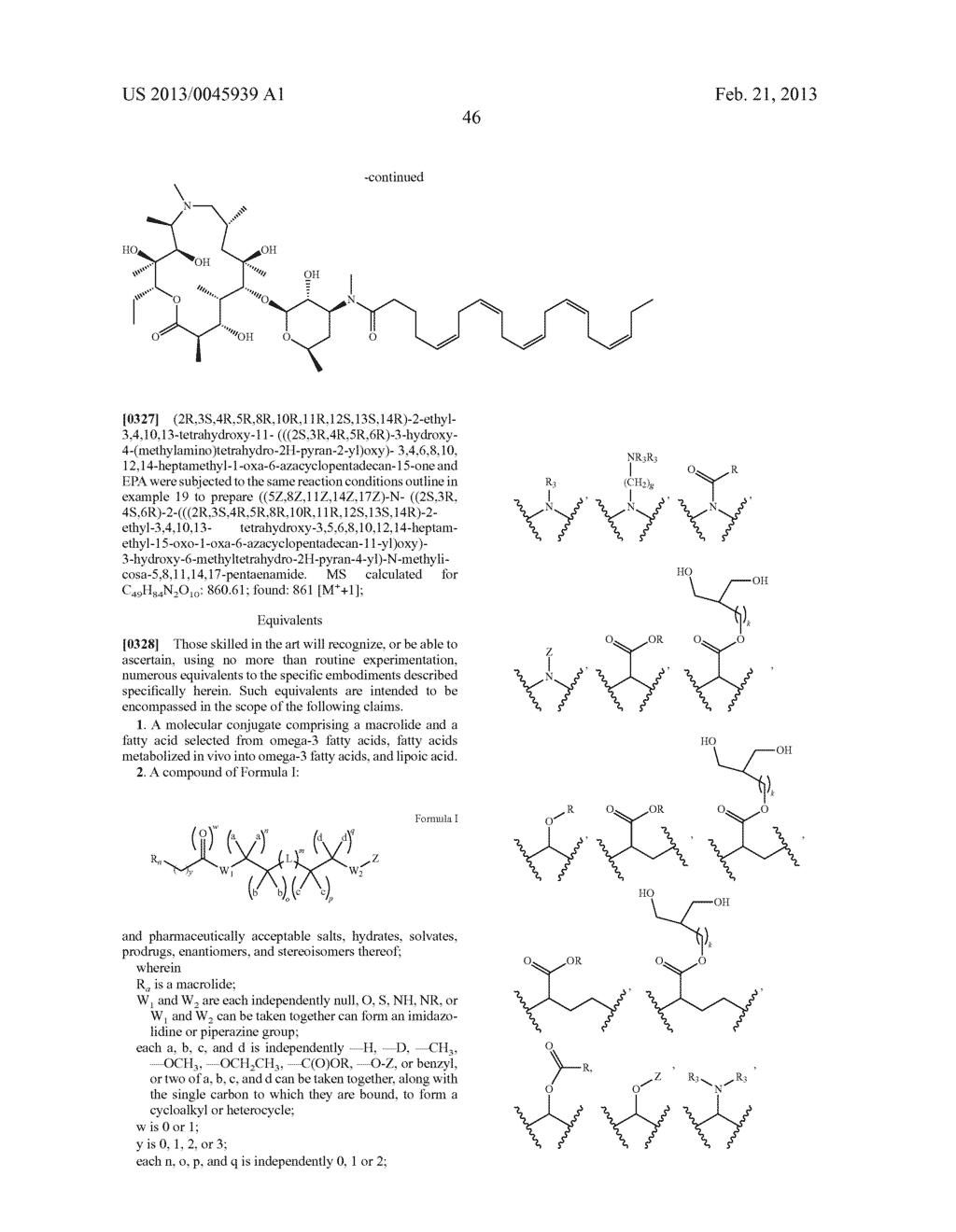 FATTY ACID MACROLIDE DERIVATIVES AND THEIR USES - diagram, schematic, and image 47