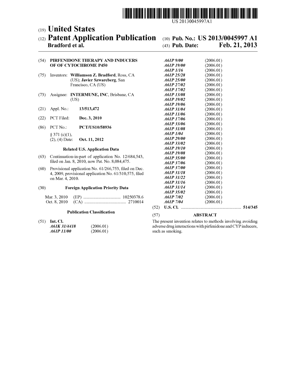 PIRFENIDONE THERAPY AND INDUCERS OF OF CYTOCHROME P450 - diagram, schematic, and image 01