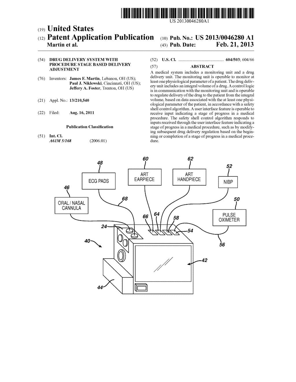 DRUG DELIVERY SYSTEM WITH PROCEDURE STAGE BASED DELIVERY ADJUSTMENT - diagram, schematic, and image 01