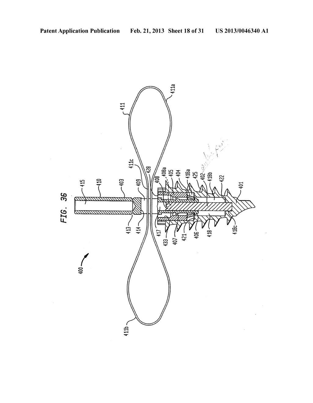 MEDICAL DEVICE AND PROCEDURE FOR ATTACHING TISSUE TO BONE - diagram, schematic, and image 19