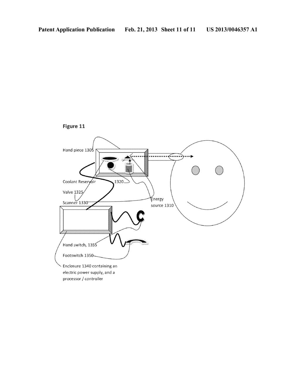 TISSUE OR NERVE TREATMENT DEVICE AND METHOD - diagram, schematic, and image 12