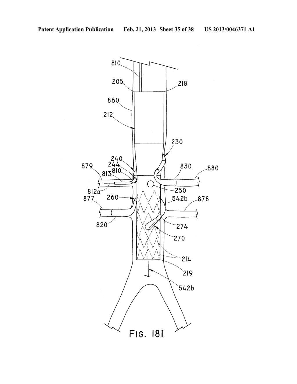 ENDOLUMINAL PROSTHESIS HAVING MULTIPLE BRANCHES OR FENESTRATIONS AND     METHODS OF DEPLOYMENT - diagram, schematic, and image 36