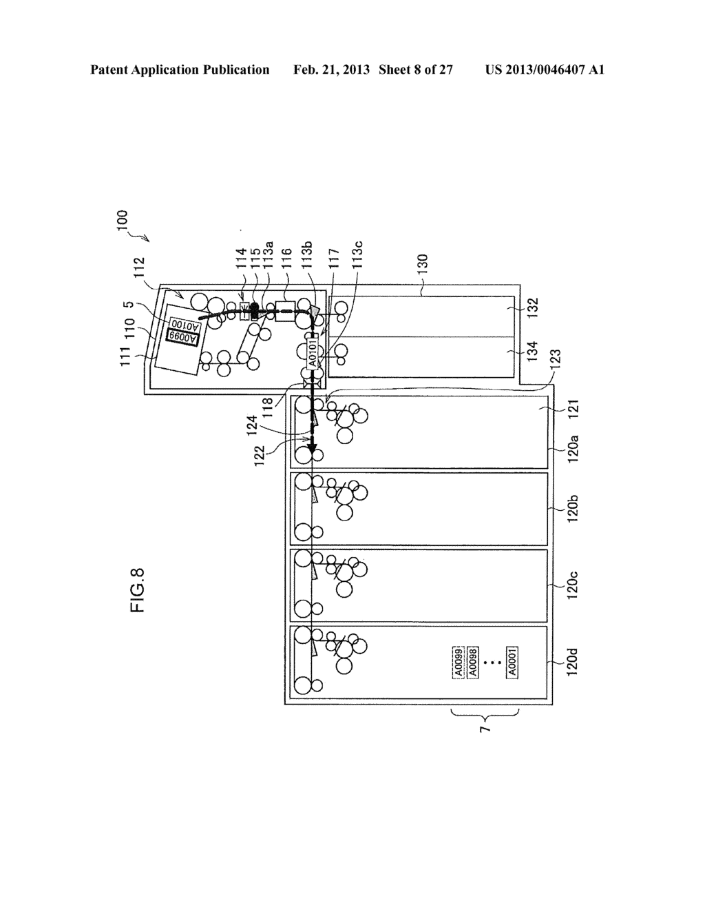 BANKNOTE DEPOSIT AND WITHDRAWAL DEVICE AND BANKNOTE DEPOSIT AND WITHDRAWAL     CONTROL METHOD - diagram, schematic, and image 09