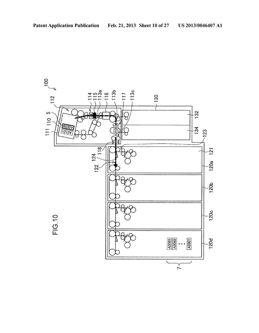 BANKNOTE DEPOSIT AND WITHDRAWAL DEVICE AND BANKNOTE DEPOSIT AND WITHDRAWAL     CONTROL METHOD - diagram, schematic, and image 11