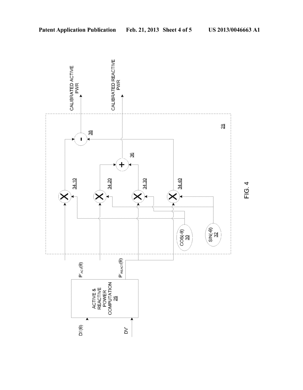 APPARATUS AND METHOD FOR MEASURING ACTIVE/REACTIVE POWERS - diagram, schematic, and image 05