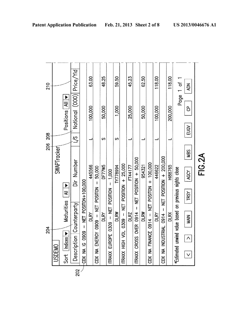 METHOD AND SYSTEM FOR TRACKING DERIVATIVES POSITIONS AND MONITORING CREDIT     LIMITS - diagram, schematic, and image 03