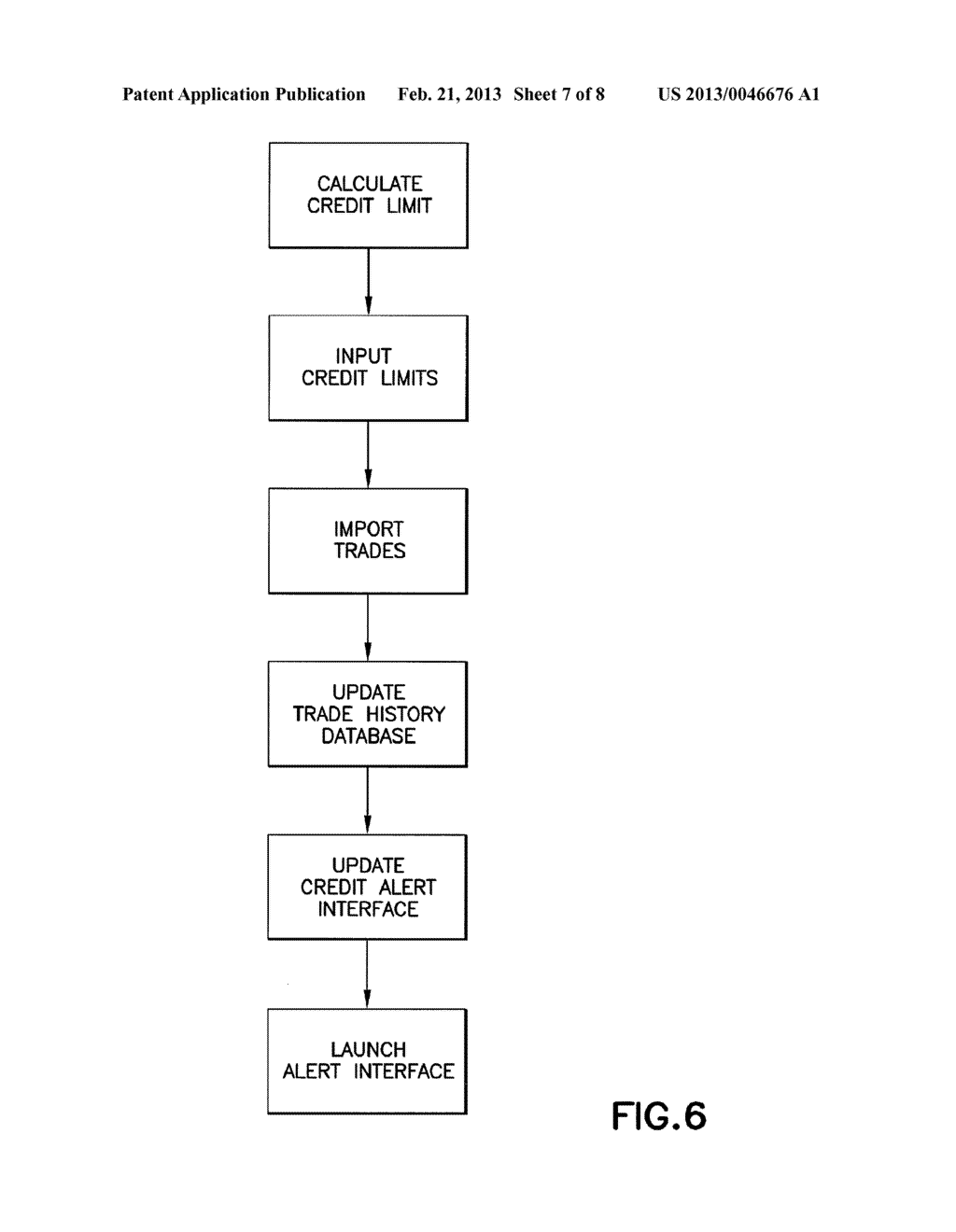 METHOD AND SYSTEM FOR TRACKING DERIVATIVES POSITIONS AND MONITORING CREDIT     LIMITS - diagram, schematic, and image 08