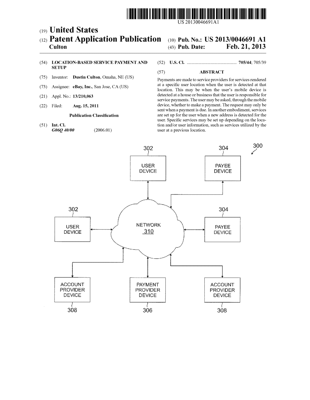 LOCATION-BASED SERVICE PAYMENT AND SETUP - diagram, schematic, and image 01