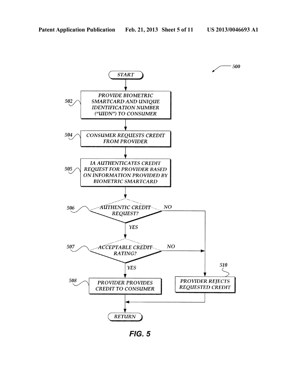 NON-REPUDIATION PROCESS FOR CREDIT APPROVAL AND IDENTITY THEFT PREVENTION - diagram, schematic, and image 06