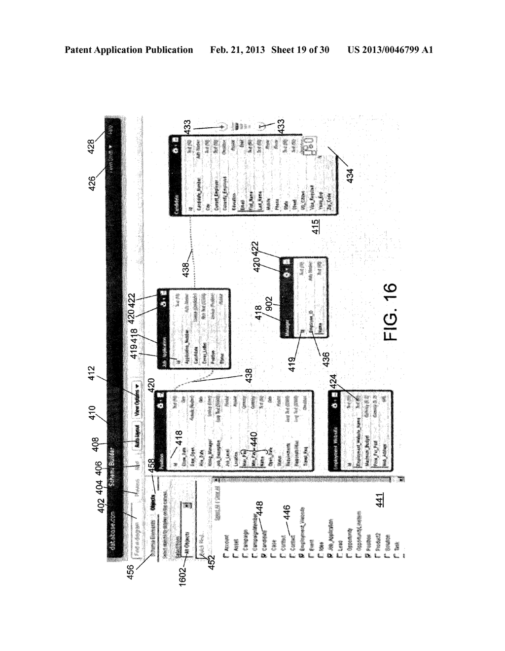 METHODS AND SYSTEMS FOR DESIGNING AND BUILDING A SCHEMA IN AN ON-DEMAND     SERVICES ENVIRONMENT - diagram, schematic, and image 20