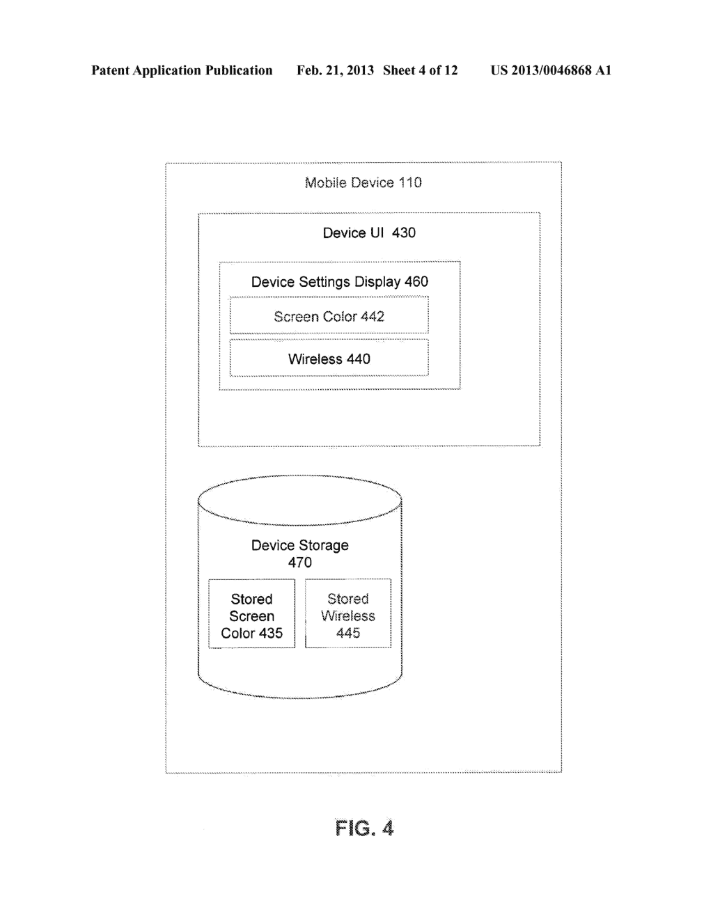 Manipulation of a Mobile Device Setting Using a Network-Based Application - diagram, schematic, and image 05