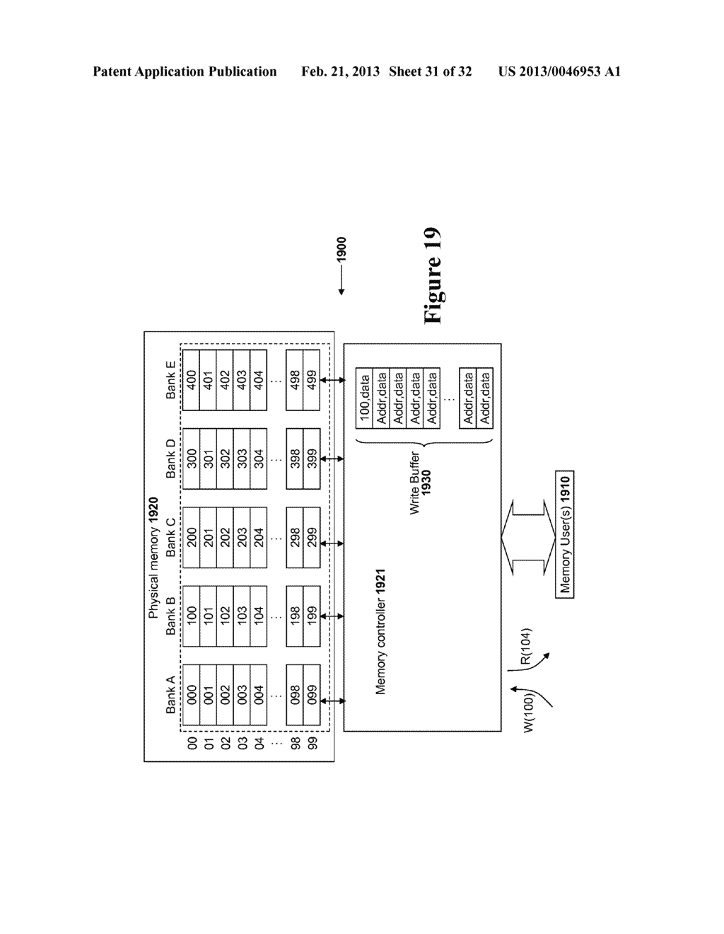 System And Method For Storing Data In A Virtualized High Speed Memory     System With An Integrated Memory Mapping Table - diagram, schematic, and image 32