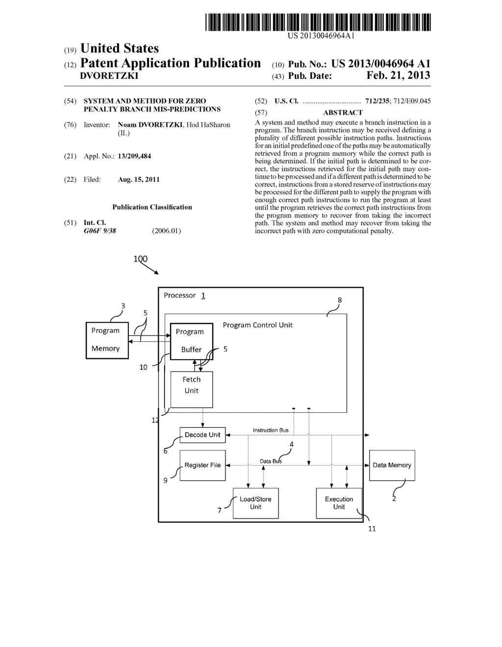 SYSTEM AND METHOD FOR ZERO PENALTY BRANCH MIS-PREDICTIONS - diagram, schematic, and image 01