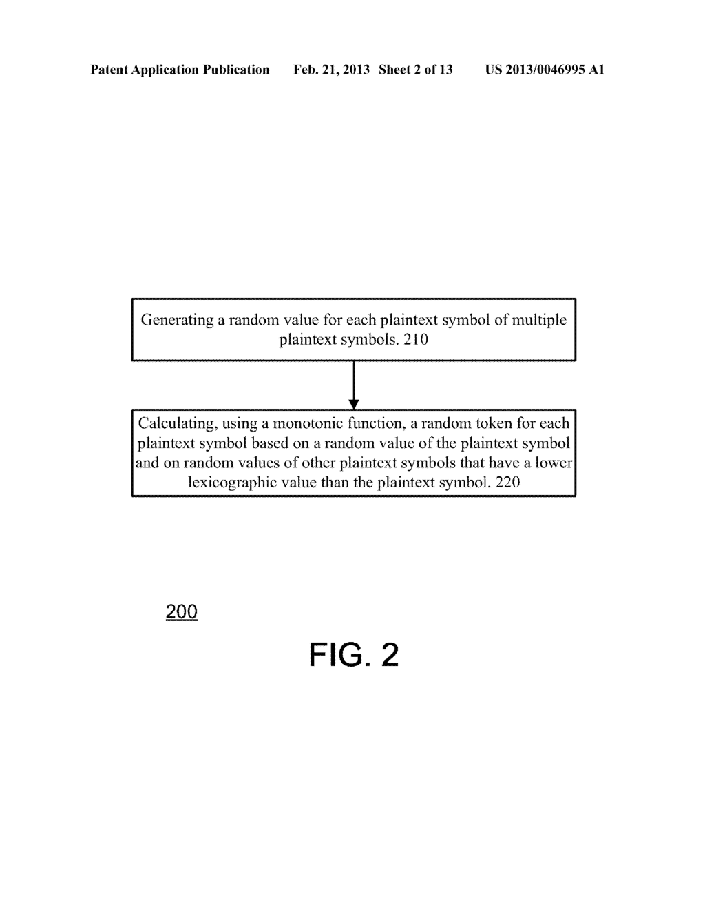 METHOD AND COMPUTER PROGRAM PRODUCT FOR ORDER PRESERVING SYMBOL BASED     ENCRYPTION - diagram, schematic, and image 03