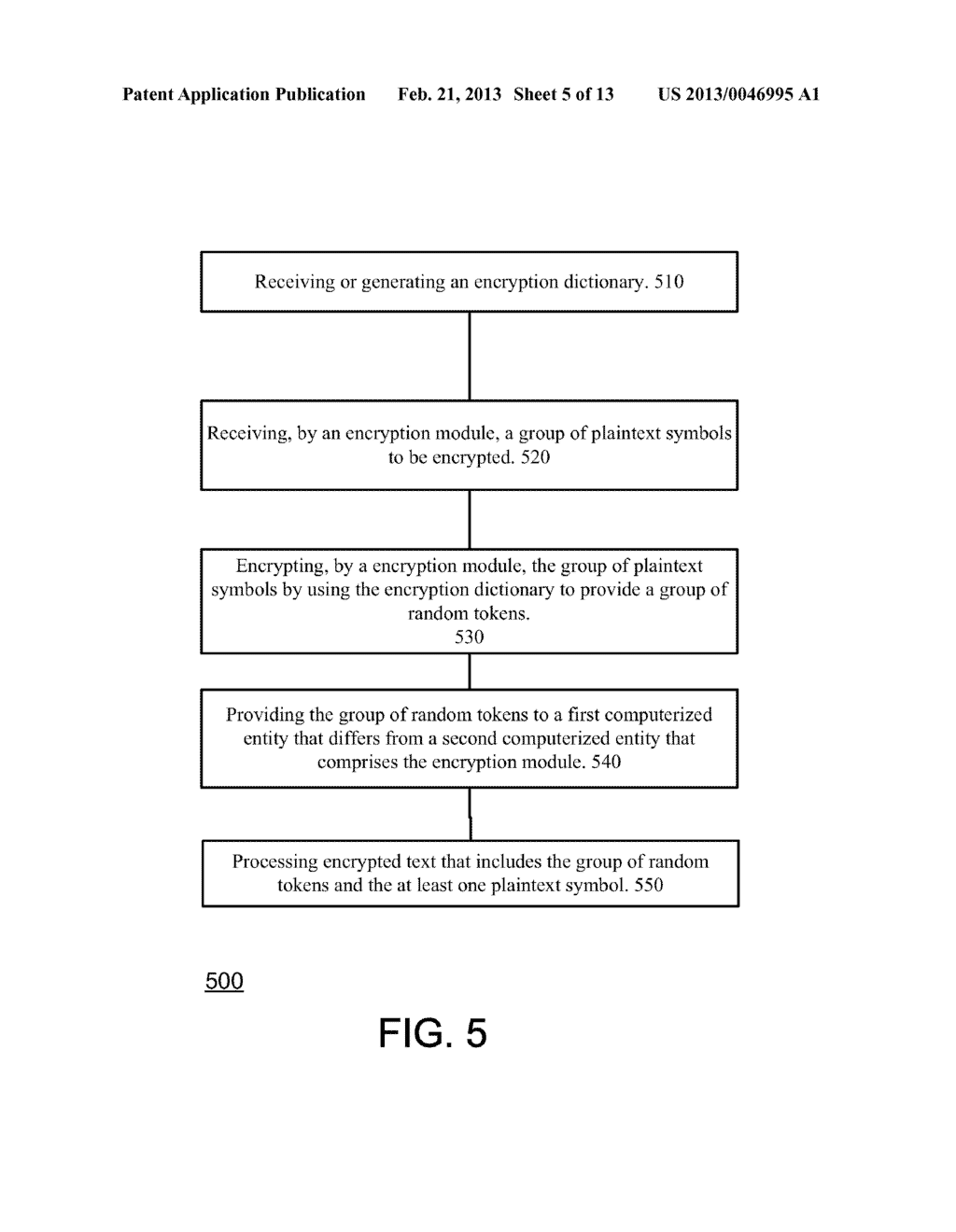 METHOD AND COMPUTER PROGRAM PRODUCT FOR ORDER PRESERVING SYMBOL BASED     ENCRYPTION - diagram, schematic, and image 06