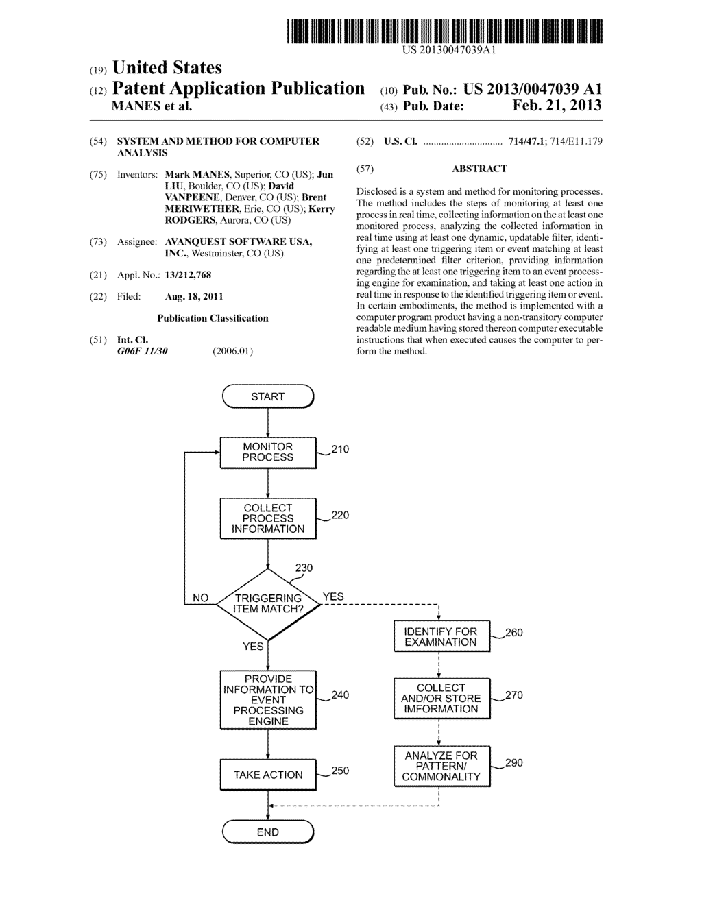 SYSTEM AND METHOD FOR COMPUTER ANALYSIS - diagram, schematic, and image 01