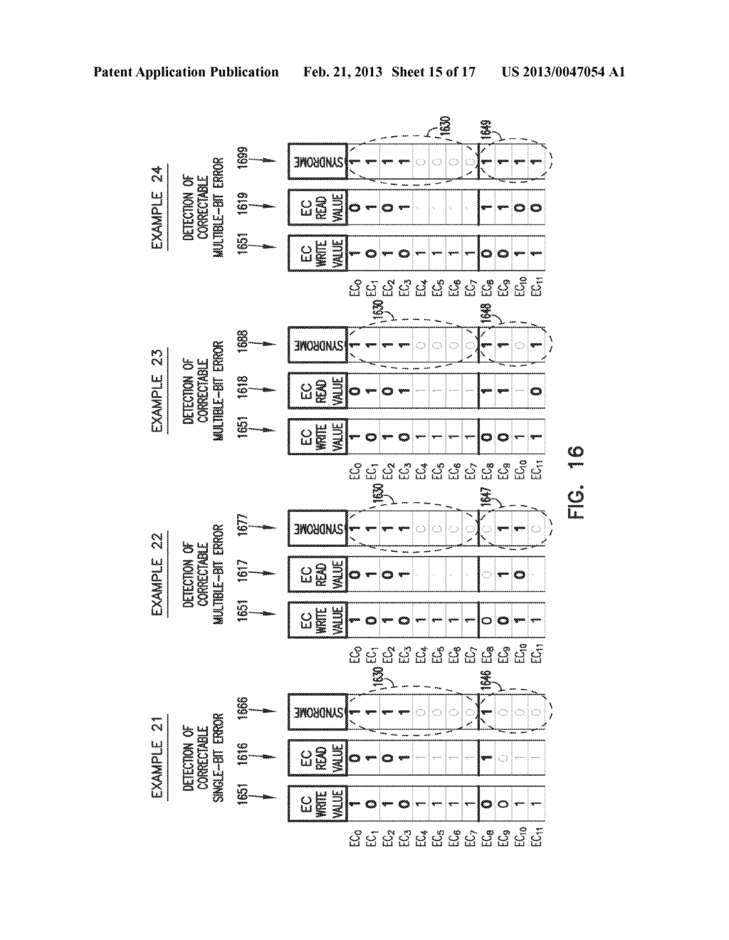 EXTENDED SINGLE-BIT ERROR CORRECTION AND MULTIPLE-BIT ERROR DETECTION - diagram, schematic, and image 16