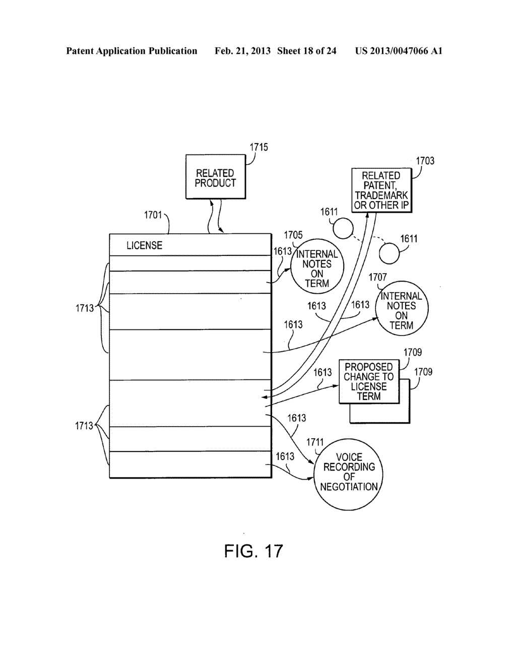 METHOD AND SYSTEM FOR ANNOTATING AND/OR LINKING DOCUMENTS AND DATA FOR     INTELLECTUAL PROPERTY MANAGEMENT - diagram, schematic, and image 19