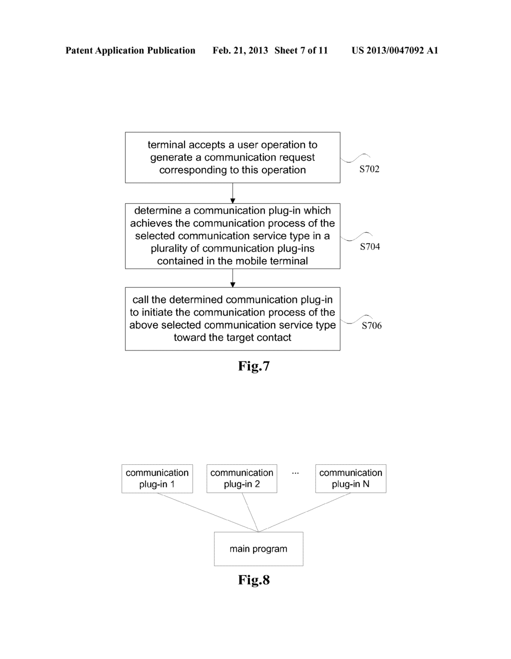 COMMUNICATION CLIENT AND A METHOD FOR INITIATING A COMMUNICATION SERVICE - diagram, schematic, and image 08