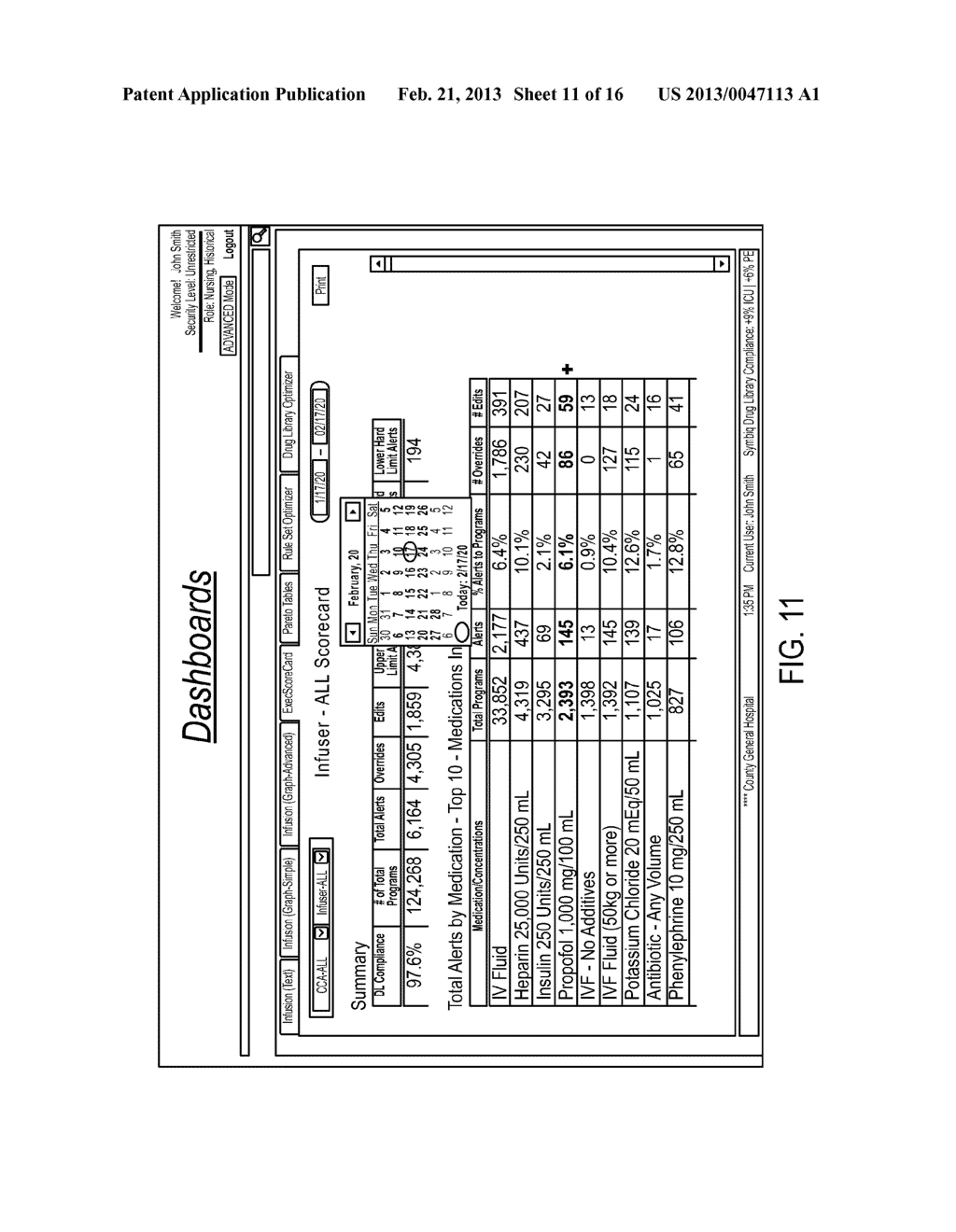 Systems and Methods for a Graphical Interface including a Graphical     Representation of Medical Data - diagram, schematic, and image 12