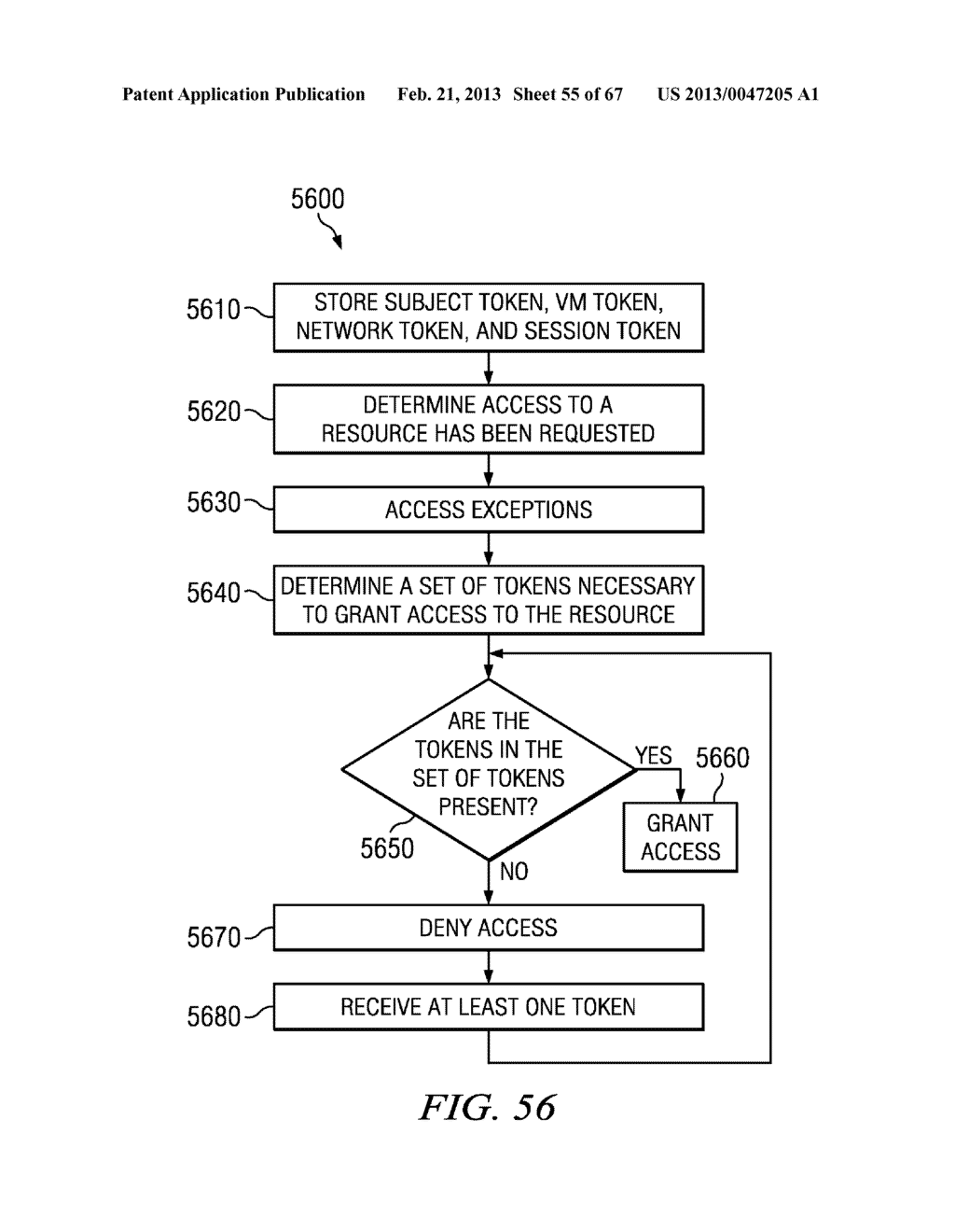 Apparatus and Method for Making Access Decision Using Exceptions - diagram, schematic, and image 56