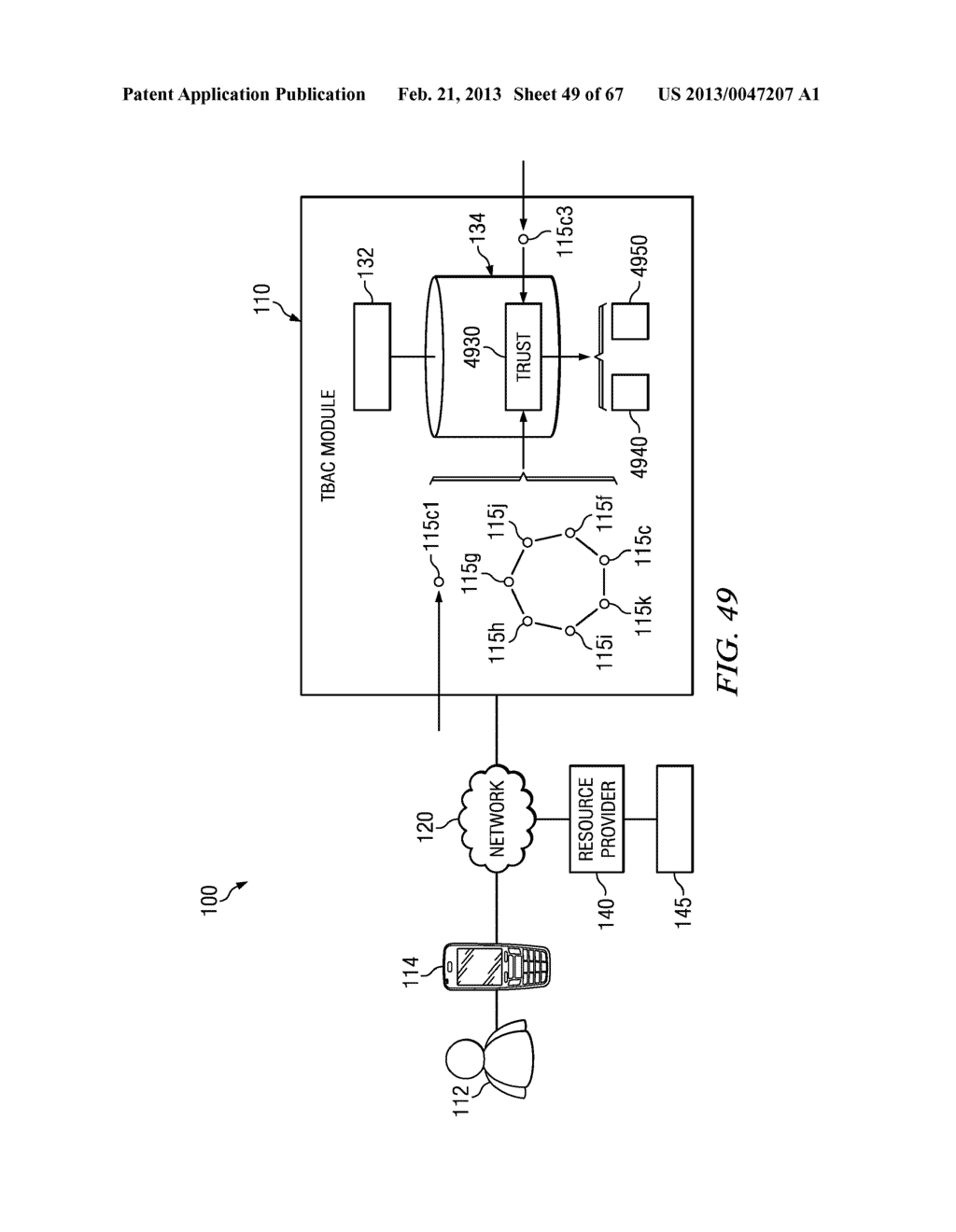 METHOD AND APPARATUS FOR SESSION VALIDATION TO ACCESS MAINFRAME RESOURCES - diagram, schematic, and image 50