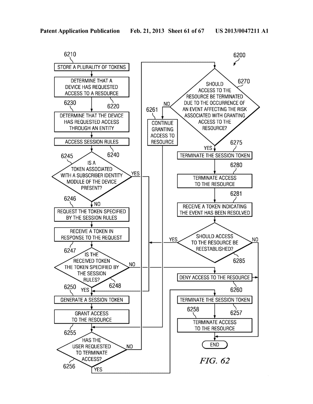 METHOD AND APPARATUS FOR NETWORK SESSION VALIDATION - diagram, schematic, and image 62