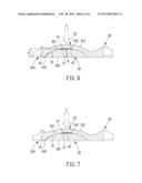 INSOLE WITH AN ADJUSTABLE ARCH SUPPORT STRUCTURE diagram and image