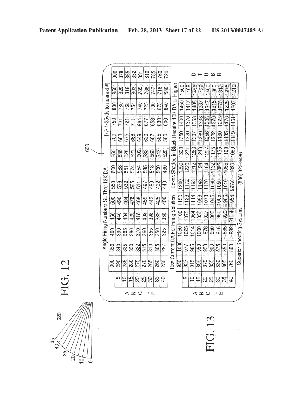 DYNAMIC TARGETING SYSTEM WITH PROJECTILE-SPECIFIC AIMING INDICIA IN A     RETICLE AND METHOD FOR ESTIMATING BALLISTIC EFFECTS OF CHANGING     ENVIRONMENT AND AMMUNITION - diagram, schematic, and image 18