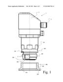 ASSEMBLY FOR CONNECTING A MEASURING INSTRUMENT TO A CONTAINER CONTAINING     THE MEDIUM TO BE MEASURED diagram and image