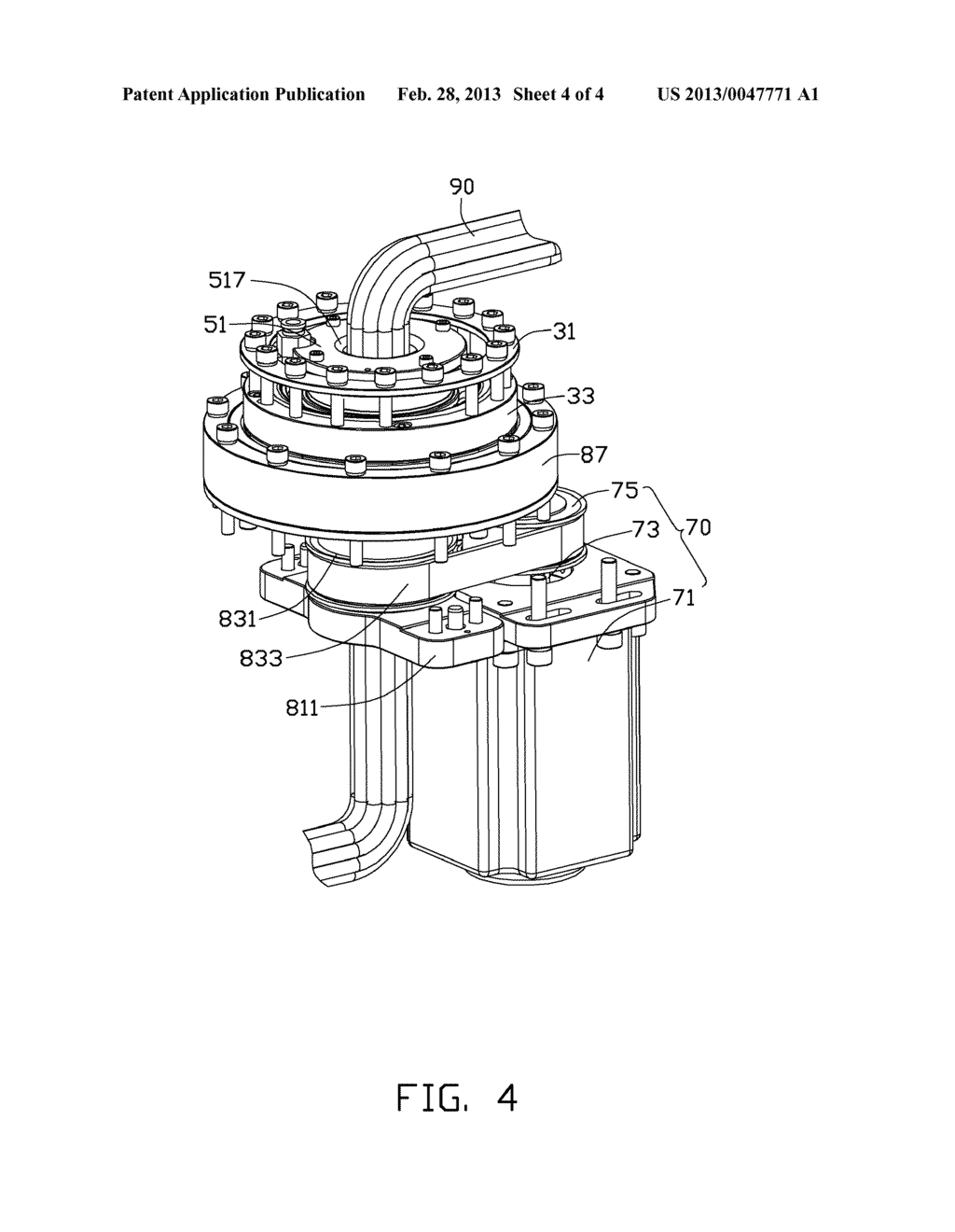 ROBOT WITH CABLE PROTECTION STRUCTURE - diagram, schematic, and image 05