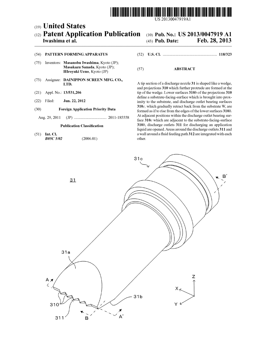 PATTERN FORMING APPARATUS - diagram, schematic, and image 01